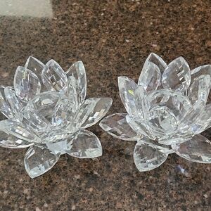 Crystal Lotus Flower Home Accent